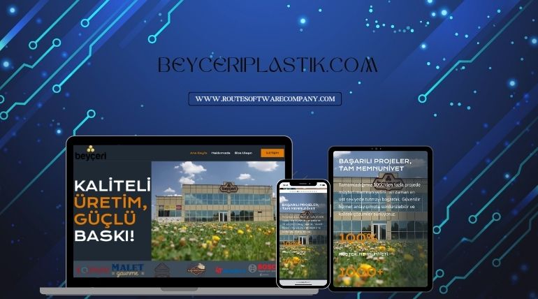 Beyçeri Plastik İçin Özel Web Sitesi ve Ürün Görselleri Tasarımı